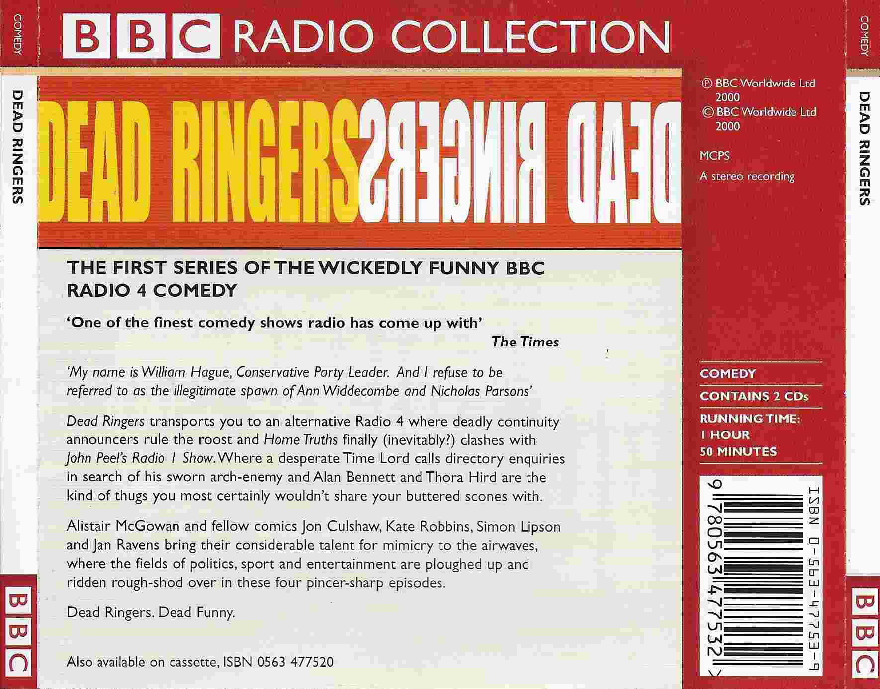 Picture of ISBN 0-563-47753-9 Dead ringers by artist Various from the BBC records and Tapes library